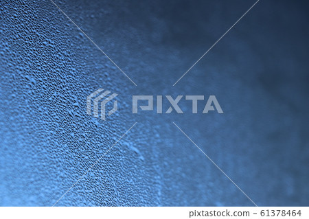 Water droplets on window glass with condensation 61378464
