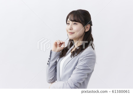 女商人，肖像，面部表情 61380061