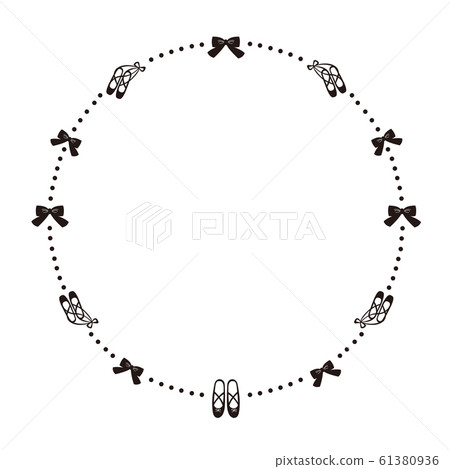 Ballet frame round - Stock Illustration [61380936] - PIXTA