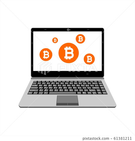realistic laptop vector illustration display realistic laptop vector illustration display 61381211