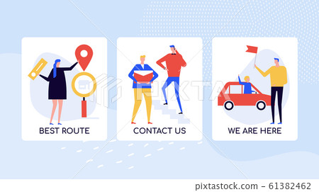 Company location directions vector colorful... - Stock Illustration ...