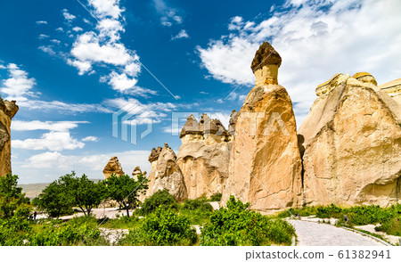 Fairy Chimney rock formations in Cappadocia, 61382941