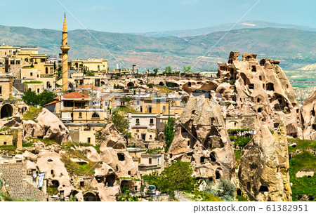 View of Uchisar from Pigeon Valley in Cappadocia, 61382951