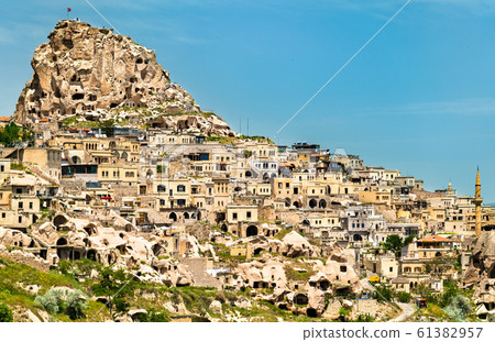 View of Uchisar from Pigeon Valley in Cappadocia, 61382957