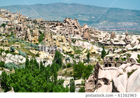 View of Uchisar from Pigeon Valley in Cappadocia, 61382963