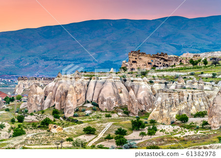 Sunset above the Goreme National Park in Turkey Sunset above the Goreme National Park in Turkey 61382978