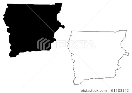 Upper West Region map vector.... Upper West Region map vector.... 61383142