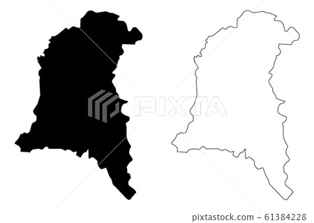 Sud-Ouest Region map vector.... 61384228