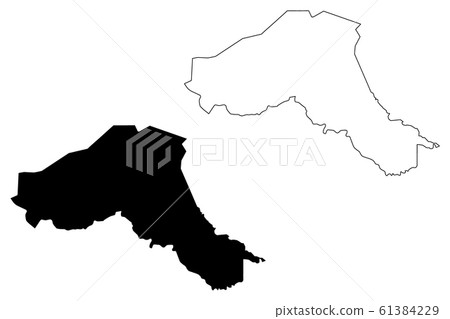 Sahel Region map vector.... 61384229