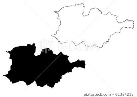 Hauts-Bassins Region map vector.... 61384232