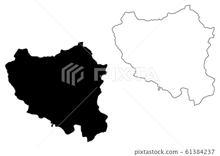 Centre-Nord Region map vector.... Centre-Nord Region map vector.... 61384237