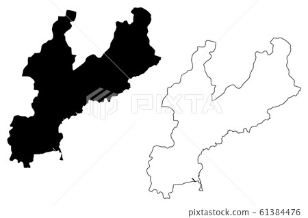 South Hamgyong Province map vector.... 61384476
