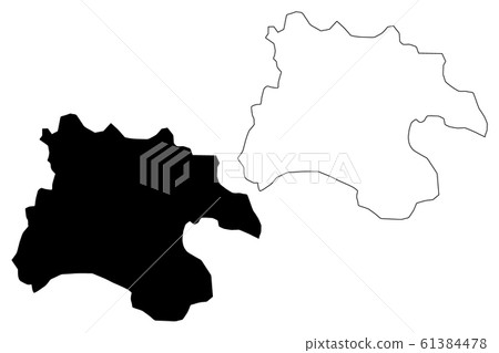Pyongyang Directly Governed City map vector.... 61384478