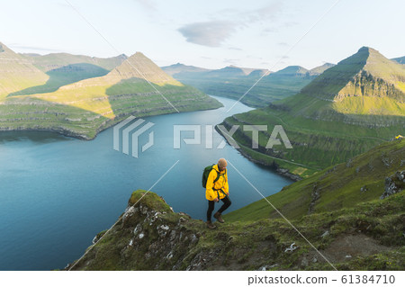 Majestic views over the fjords of Funningur 61384710