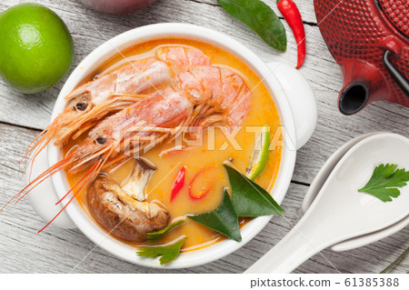 Tom yum traditional thai soup 61385388