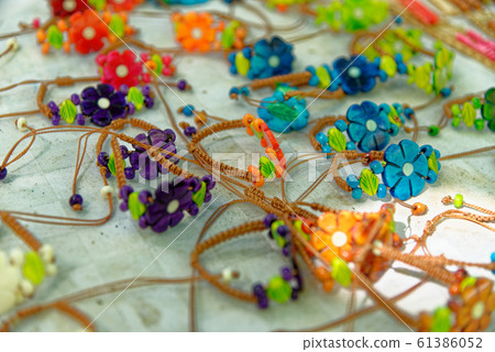 Typical Cuban handmade jewelry souvenir Typical Cuban handmade jewelry souvenir 61386052