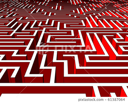Huge and endless labyrinth of walls Huge and endless labyrinth of walls 61387064