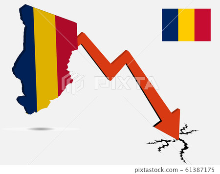 Chad economic crisis vector illustration Eps 10 61387175