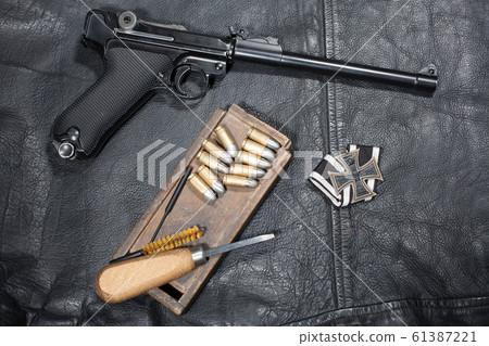 World War I period german army handgun Parabellum 61387221