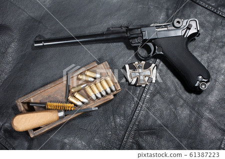 World War I period german army handgun Parabellum 61387223
