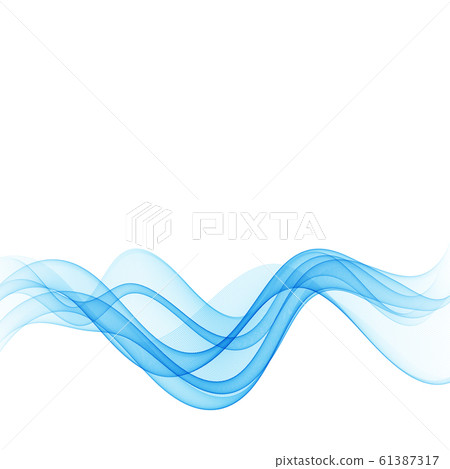 Abstract vector background, blue waved lines for brochure, website, flyer design. illustration eps10 61387317