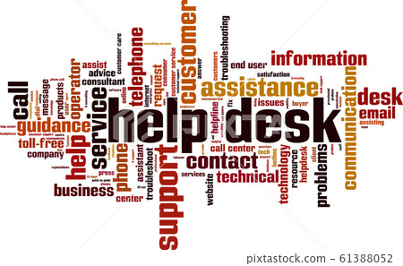 Help desk word cloud Help desk word cloud 61388052