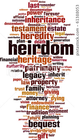 Heirdom word cloud Heirdom word cloud 61388053