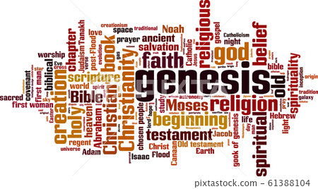 Genesis word cloud 61388104