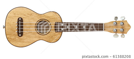 Wooden ukulele Front view 3D 61388208
