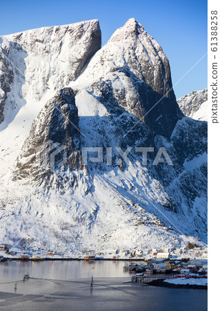 beautiful view on the city Reine beautiful view on the city Reine 61388258