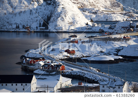 beautiful view on the city Reine beautiful view on the city Reine 61388260