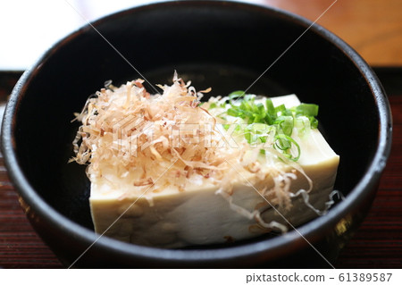 Tofu Hiyayakko Raw Tofu Yudofu Food Soaring Material Background Tofu Hiyayakko Raw Tofu Yudofu Food Soaring Material Background 61389587