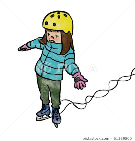 Girl enjoying skating 61389800