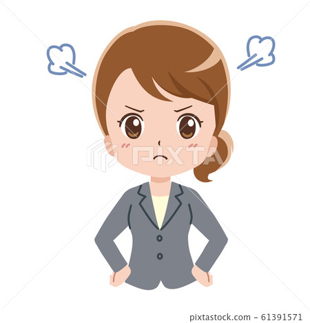 Business woman illustration - Stock Illustration [61391571] - PIXTA