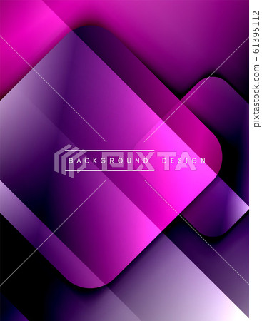 Rounded squares shapes composition geometric abstract background. 3D shadow effects and fluid gradients. Modern overlapping forms. Rounded squares shapes composition geometric abstract background. 3D shadow effects and fluid gradients. Modern overlapping forms. 61395112