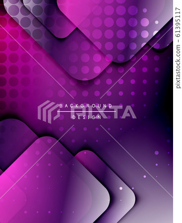 Rounded squares shapes composition geometric abstract background. 3D shadow effects and fluid gradients. Modern overlapping forms. Rounded squares shapes composition geometric abstract background. 3D shadow effects and fluid gradients. Modern overlapping forms. 61395117