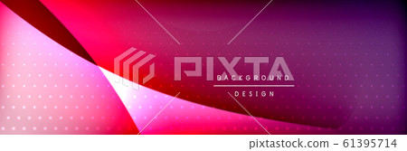 Flowing waves with 3d shadow effects and fluid gradients. Dynamic trendy abstract background. Vector Illustration Flowing waves with 3d shadow effects and fluid gradients. Dynamic trendy abstract background. Vector Illustration 61395714
