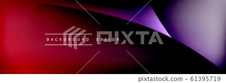 Flowing waves with 3d shadow effects and fluid gradients. Dynamic trendy abstract background. Vector Illustration Flowing waves with 3d shadow effects and fluid gradients. Dynamic trendy abstract background. Vector Illustration 61395719