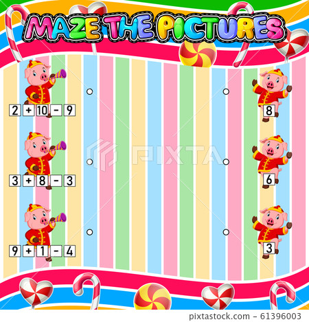 Worksheet with exercises for children on addition and subtraction. Solve counting and connecting to each result Worksheet with exercises for children on addition and subtraction. Solve counting and connecting to each result 61396003