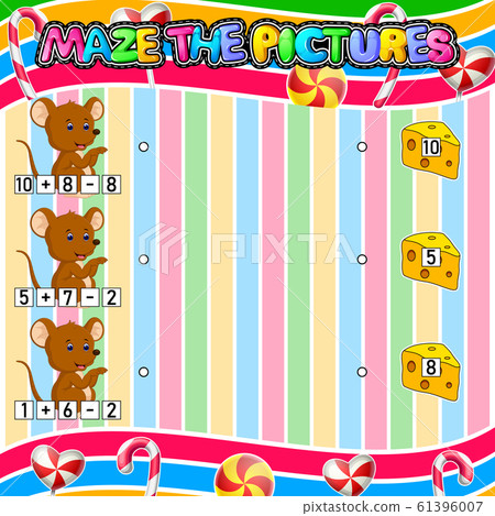 Worksheet with exercises for children on addition and subtraction. Solve counting and connecting to each result Worksheet with exercises for children on addition and subtraction. Solve counting and connecting to each result 61396007