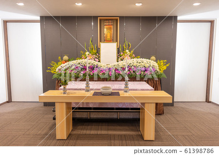 Funeral hall, funeral, funeral, flower, flower arrangement 61398786
