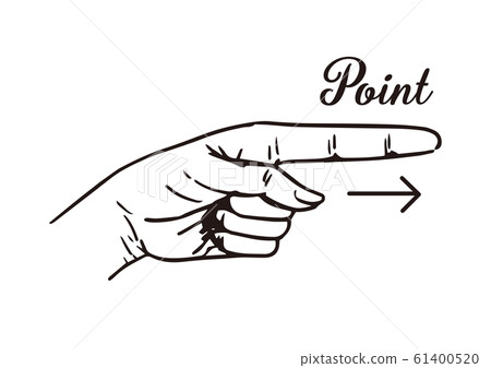 Hand sign point 61400520