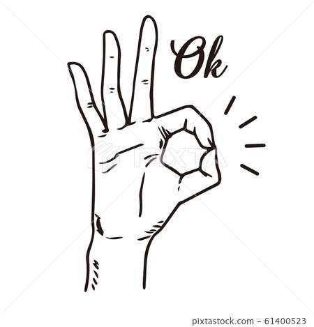 Hand sign ok 61400523