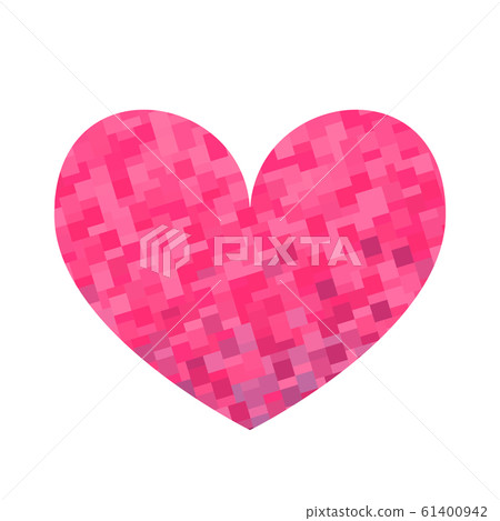 Square texture pink heart. Square texture pink heart. 61400942