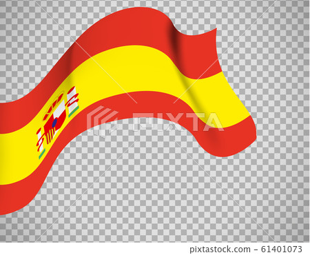 Spain flag on transparent background Spain flag on transparent background 61401073