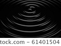 Black wavy background color splash, elegant classy design. 3d render 61401504