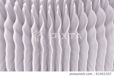 White wavy background color splash, elegant classy design. 3d render White wavy background color splash, elegant classy design. 3d render 61401507