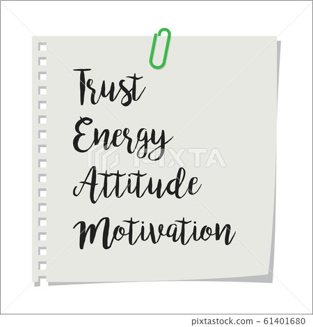 Note paper with team motivation text 61401680