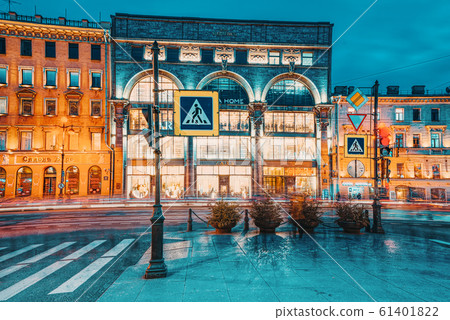 Nevsky Avenue. Urban and historically beautiful Nevsky Avenue. Urban and historically beautiful 61401822