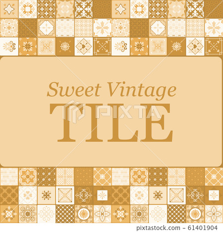 Sweet vintage ceramic brown tiles Sweet vintage ceramic brown tiles 61401904